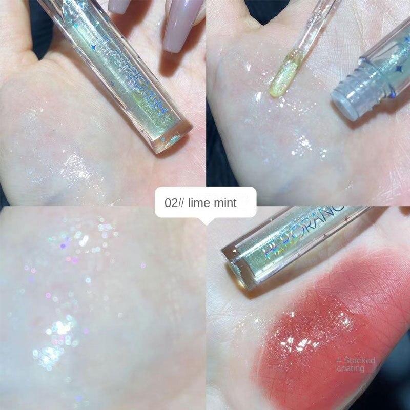 HER ORANGE Fairy Hydrating Lip Nectar Jelly Glass Lipstick Nourishing Moisturizing Lipstick Priming Air Glaze Lip Glaze