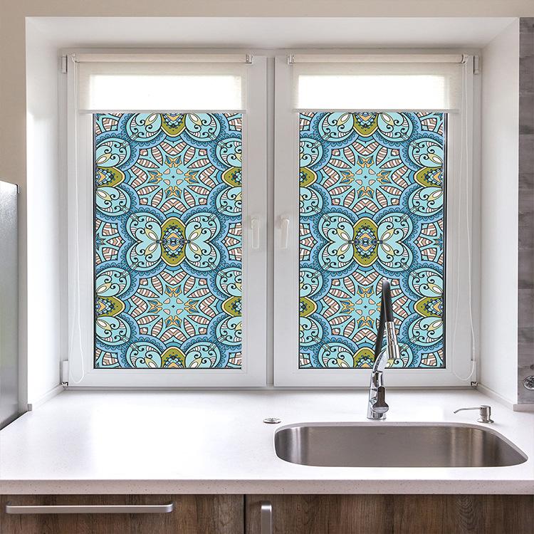 Оконная пленка для конфиденциальности, статическая липкая неклейкая пленка, витражная виниловая пленка, солнцезащитная наклейка на окно, украшение