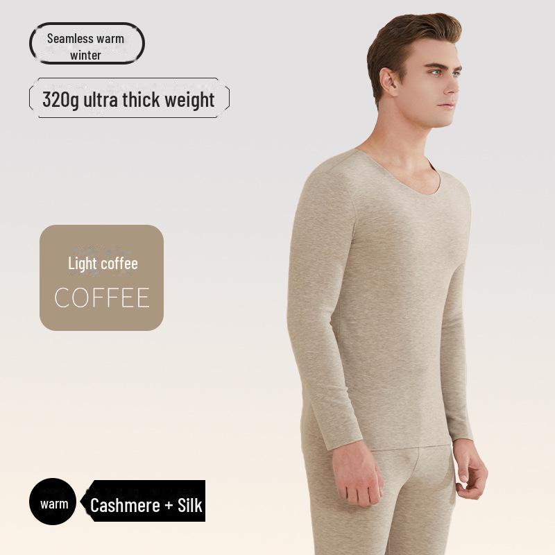 Мужское и женское немецкое термобелье из кашемира и шелка, антибактериальное, теплый костюм для осени/зимы