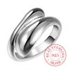 Water Drop 925 Sterling Silver Rings for Women Bijoux, Cute Opening Adjustable Ring Anillos De Plata 925 Anel Feminino Jewelry