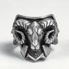 Мужское кольцо в стиле Dark Punk, преувеличенное, в форме головы барана, ретро, европейское и американское