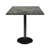 Table 70 X 70 Cm - Rome Model Metallic Stone