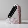 Portable BlingBling Comb Mirror Crystal-Encrusted Rhinestone Hair Comb  Gift for Girls