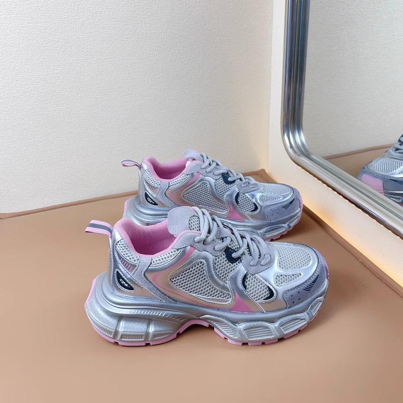Spring New Thick-Soled Niche Dad Shoes Women's Casual Mesh Breathable Lightweight Sneakers for Women