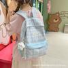 Школьные рюкзаки в стиле Japanese plaid, нишевые, для девочек средней школы, старшеклассников, школьные сумки, женские рюкзаки большой вместимости для путешествий