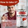 Milk thistle complex soft capsules, milk thistle extract, suitable for adults, nutritional supplement