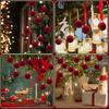 12Pcs Shiny Christmas Decoration Pendant 3/5/6/8cm Xmas Tree Hanging Pendants  Baby Shower Decor