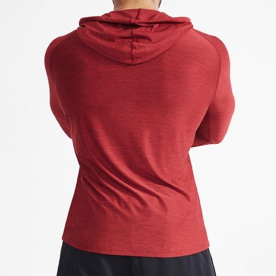 Мужская летняя спортивная толстовка с длинным рукавом и шнурком, эластичная, свободная, впитывающая пот, быстросохнущая, мягкая, дышащая, однотонная, баскетбольная, спортивная...