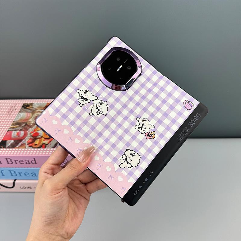 Применимо к чехлу для мобильного телефона Huawei MateX7, чехлу-раскладушке Huawei X6 с умным окном, гальваническому защитному кожаному чехлу Huawei X5 Hello Kitty KT