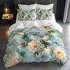 Floral Bedding Set 3D Printed Duvet Cover Set Soft Single Twin Double Queen Size Bed Set Home Decorations For Bedroom