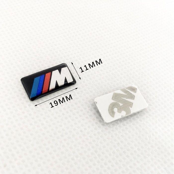 TLOO9 4PCS Car Steering Wheel Hub Caps Center Emblem Badge Sticker DIY Decorative Sticker For BMW M E39 E38 E90 E60 F30 F20 X1 X3 X5