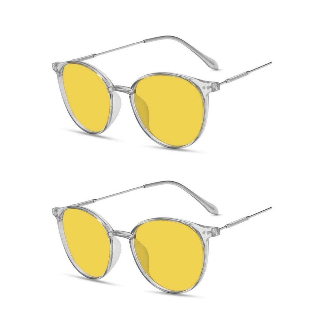 2 шт. Ультралегкие и модные женские очки для вождения ночью с защитными очками, меняющими цвет