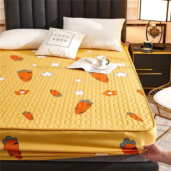 Водонепроницаемая простыня с мультяшным принтом, утолщенная простыня, прочный и приятный для кожи защитный матрас для матраса