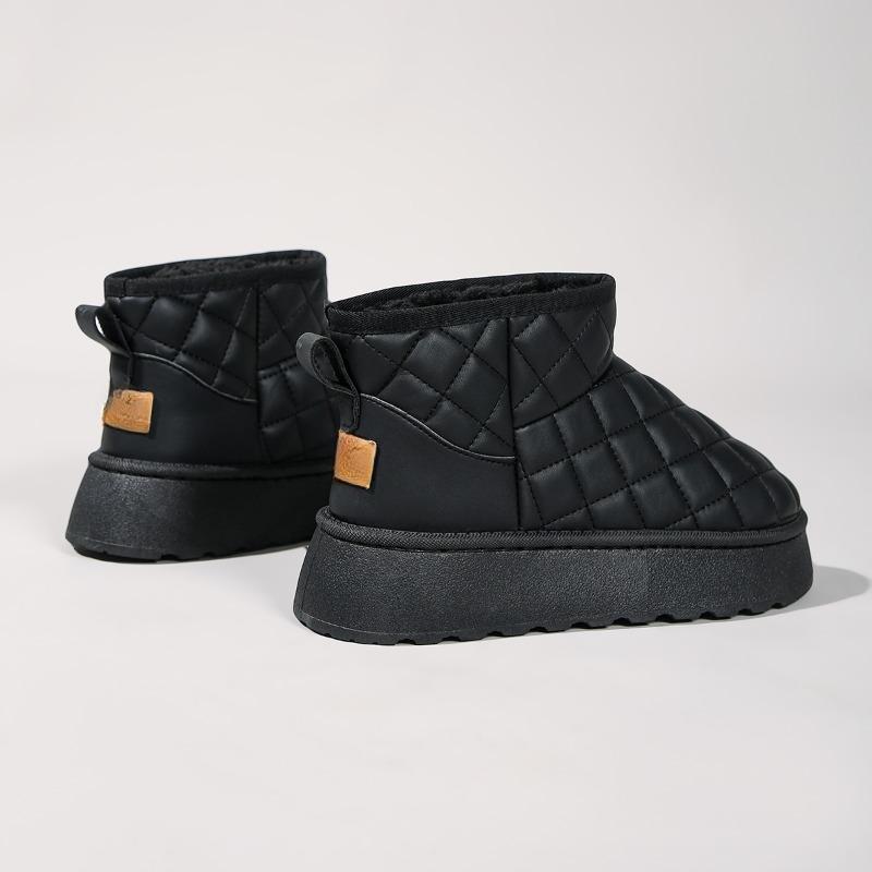 Удобные нескользящие и морозостойкие женские уличные ботинки коричневые длинные ботинки Модные водонепроницаемые теплые зимние ботинки на толстой подошве