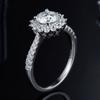 Real 1 Ct Moissanite Rings For Women 100% 925 Sterling Silver Wedding Party Ring Sparkling Ring Female Fine Jewelry