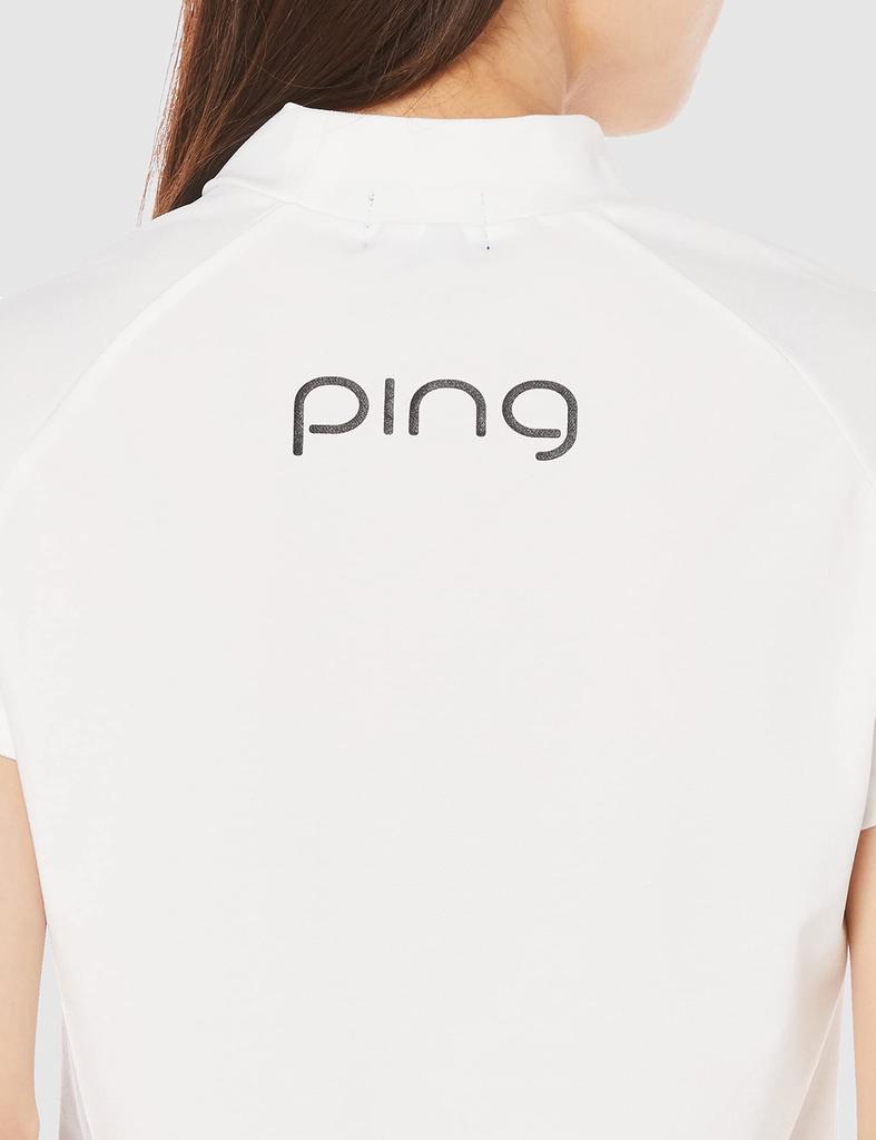 Женская футболка с коротким рукавом Ping Apparel (ИСКРА-С: Стрейч, Модифицированный воротник) / Гольф / 622-3168202 030_Белый, Размер M