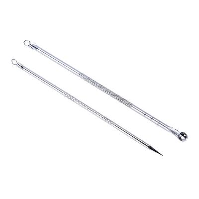 2 шт. двухсторонний набор инструментов для удаления черных точек, экстрактор прыщей, прыщей и прыщей