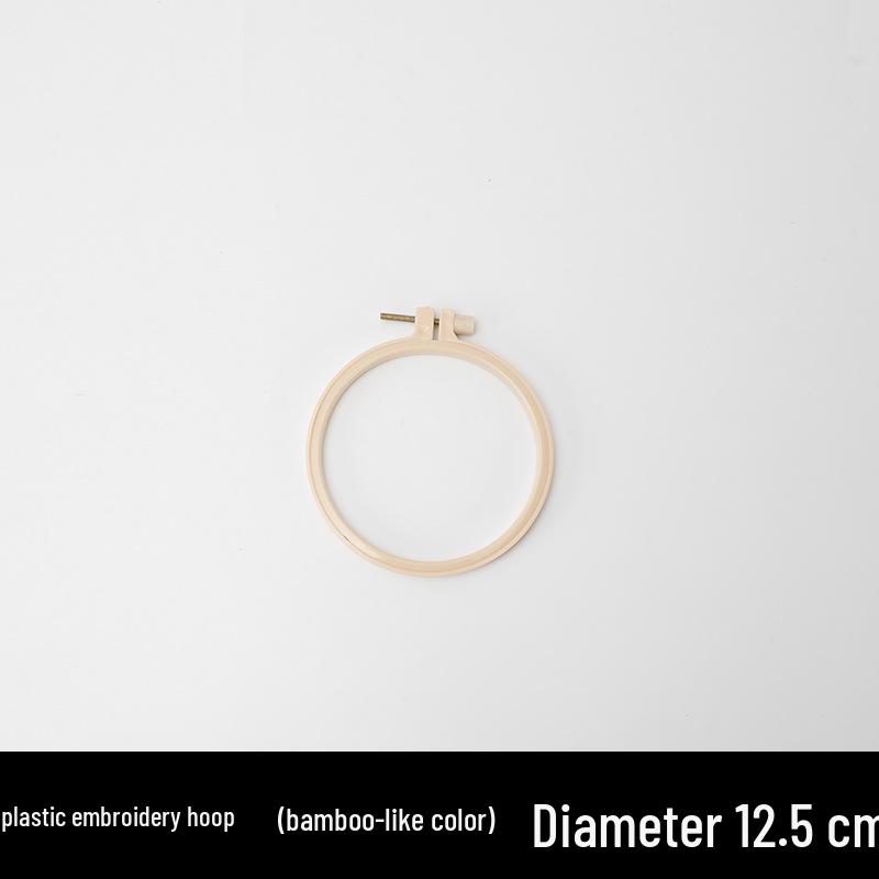 Пластиковый обруч для вышивания в стиле бамбука: Сделанная вручную круглая рамка и подставка