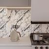 60 см * 1 м/3 м/5 м/наклейка на кухню водонепроницаемая, маслостойкая, огнестойкая, утолщенные мраморные обои, влагостойкая стена, самоклеящаяся наклейка на стену