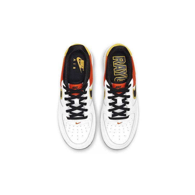 Nike Air Force 1 Low LV8 GS Школьные Белый Оранжевый Flash Желтый Черный DD9530-100