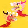 1 Set Handmade Paper Dragon Head Material Kit 2024 Year of The Dragon Spring Festival Dragon Dance Toy Kids DIY Crafts Material Bag Holiday Gift