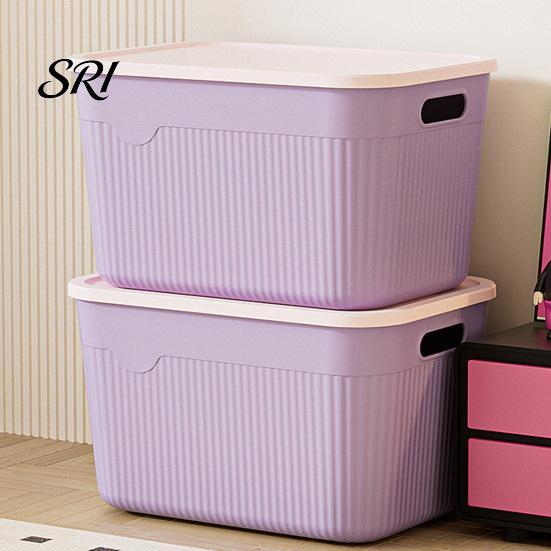 Balcony Gardening Supplies Container Storage Box with Handle And Lid Organizer Space Office Saving Stackable for Kitchen Bedroom Dormitory