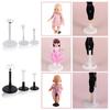 Practical Support White Black Adjustable Doll Bracket Stand Holder Toy Store Display