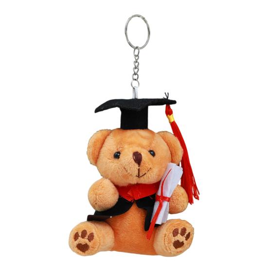 Выпускной плюшевый мишка с докторской кепкой, гипоаллергенная плюшевая мягкая игрушка, детский компаньон, брелок, аксессуар и украшение стола для выпускников