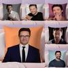 HHugh Jackman Actor Pillow Case Silky Short Plush With Invisible Zipper Dustproof Sofa Cushion Cover For Home Decor