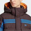 Adidas Originals 70S FW24 Premium Puffer Jacket Striped Design Warm Sports Fashion Versatile Hooded Zipper Long Sleeve Down Jacket Men Jacket JL9556