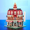 Zmart Игрушки MOC Уголок Города Кофейня Архитектурный Стиль Уличный Пейзаж Микро Строительные Блоки для Строительства Строительный Кофейный Кирпичик DIY 3D Здание