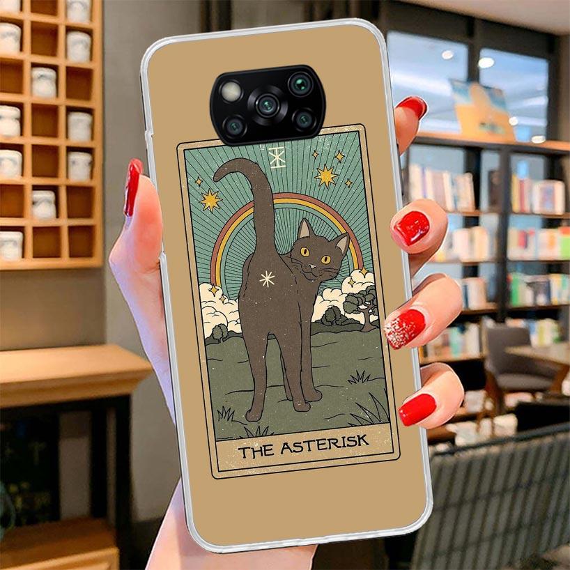 Чехол для телефона с рисунком милых кошек Таро для Xiaomi Poco F7 Ultra X7 X6 X5 Pro M7 Redmi 15C 15 13C 13 12C 12 10C 10 9A 9C 9T 9