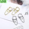 Caoshi Stylish Women 'S Hoop Earrings For Party Fashionable Female Accessories For Party All Match Trend Chain Design Jewelry