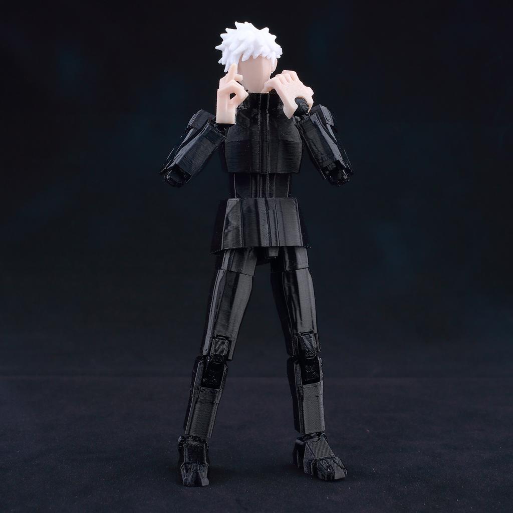 9L 3D Фигурка Jujutsu Kaisen Титан 13 Аниме Годжо Черный Наряд Модель Счастливый 13 Модель Макет 13 Аниме Многосуставные Подвижные Игрушки