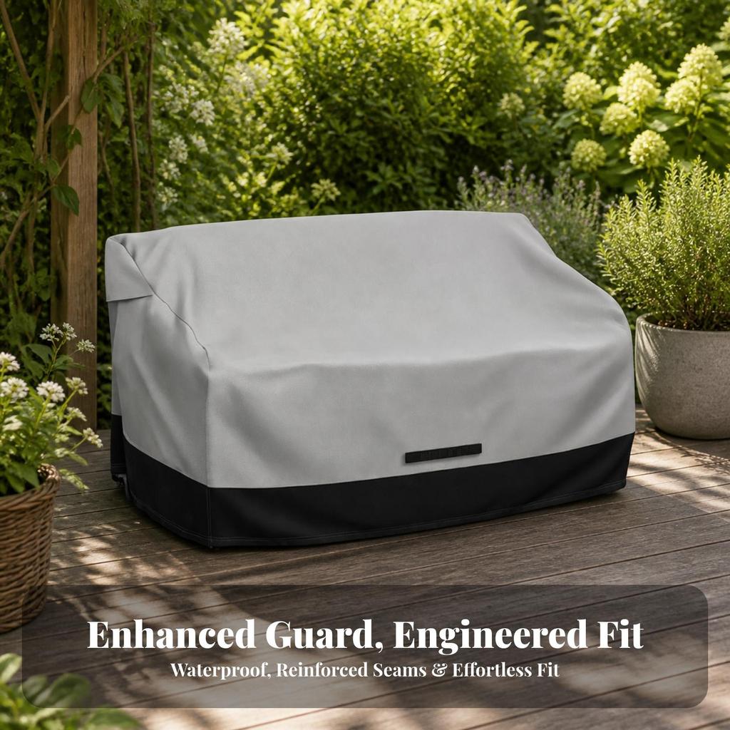 Patio Loveseat Cover Weatherproof Windproof for Backyard
