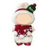 Mini Plush Doll Clothes Sweater Hat Dress Soft Doll Outfits Easy Wear Christmas Halloween Clothing for 17cm Dolls