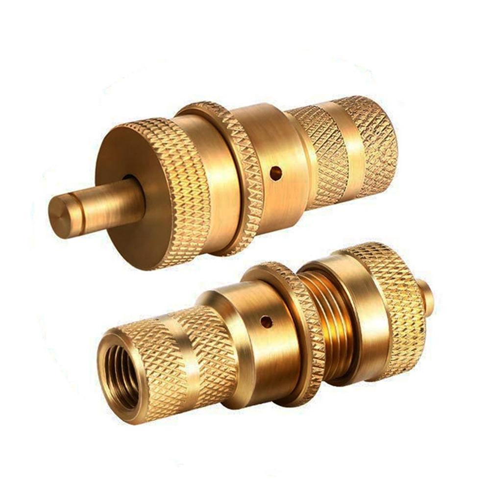 4x Brass Automatic Tire Deflator Kit Adjustable 6-30PSI Tyre Air Valve Core Tool