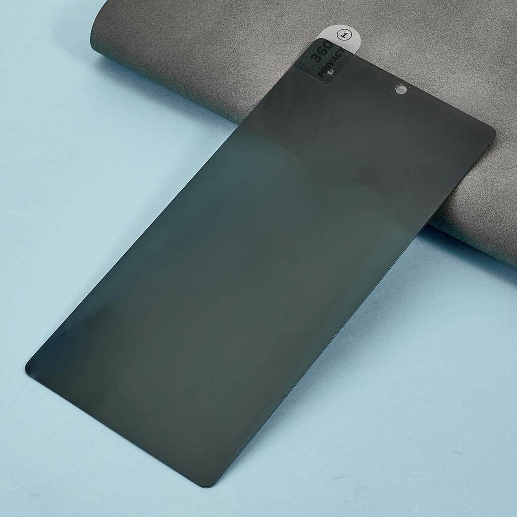 Защитная пленка для экрана Samsung Galaxy S25 Ultra с защитой конфиденциальности 360° Anti Spy Ультратонкая пленка из закаленного стекла (Разблокировка отпечатком пальца)