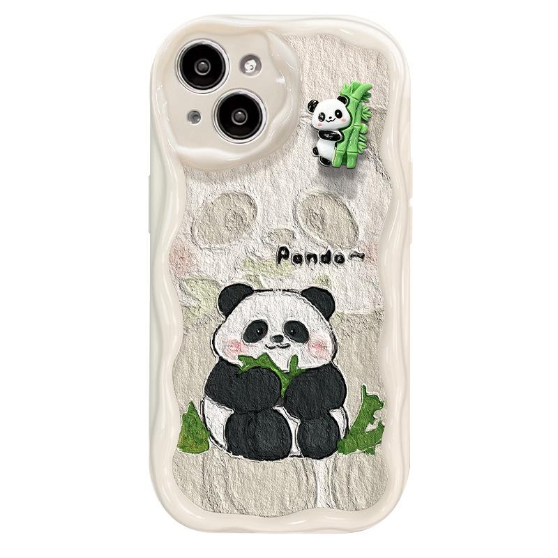 Подходит для Apple 14promax Чехол для мобильного телефона iPhone 13 Cute Bamboo Panda 12mini Силиконовый мягкий чехол с защитой от падения