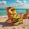 Personalized customized proof beach towel with BVB logo pattern - soft, absorbent,quick-drying,perfect