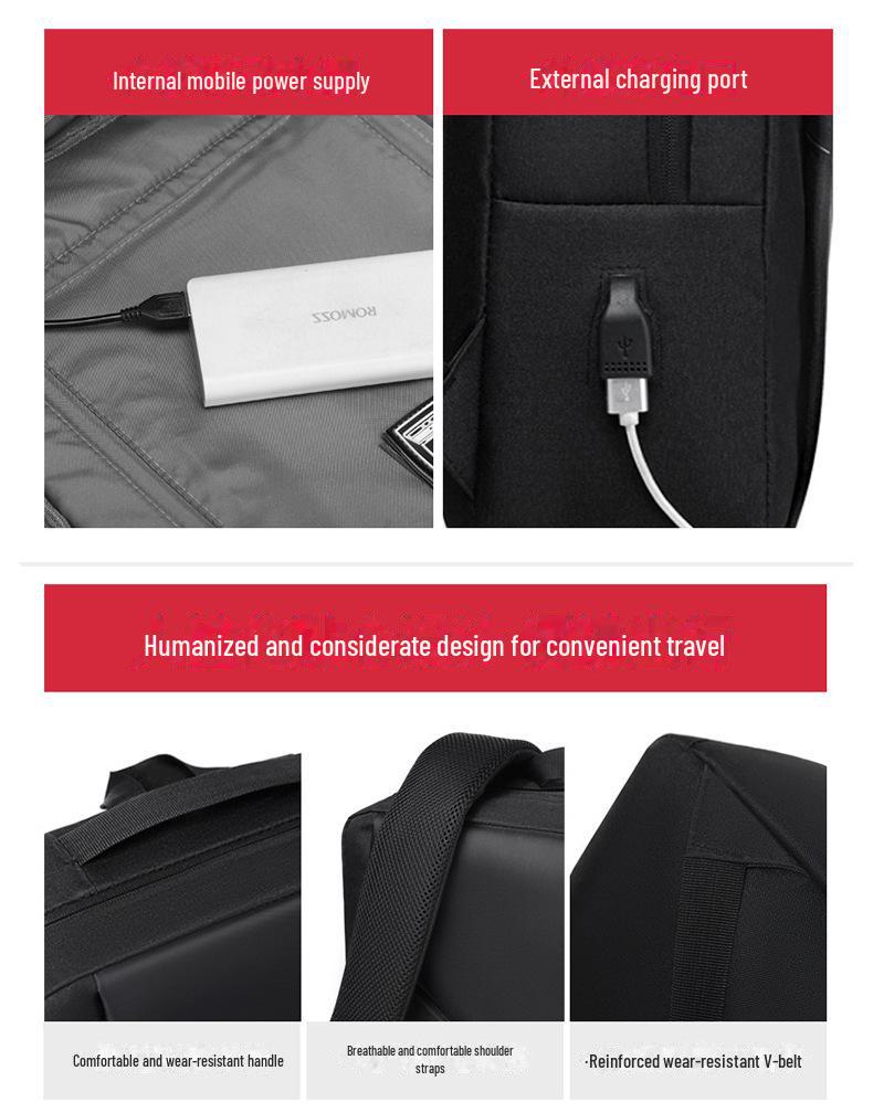 Мужской водонепроницаемый деловой и дорожный рюкзак высокого класса с большой вместимостью