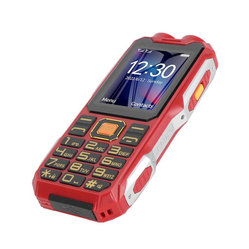 4G прочный старший сотовый телефон 2,6-дюймовый экран большая кнопка 16800 мАч двойной светодиодный фонарик иностранный