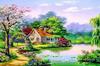 Haft Diamentowy Letni Domek 55x75 Cm