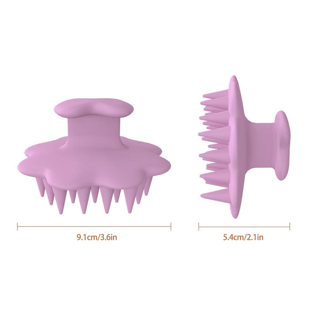 Silicone Hair Scrub Brush Soft Hair Scrubber for Dandruff Removal Shower Scalp Scrubber and Exfoliator for Men Women Pet