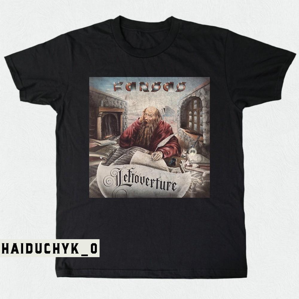 KANSAS Tee Leftoverture Cover Rock Band Unisex Black T-shirt Size S-5XL Unisex T-Shirt