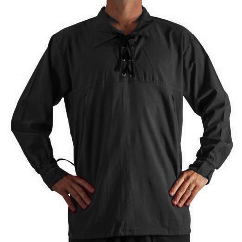 Средневековая шотландская горная якобитская якобинская мужская рубашка-килт Ghillie, стильная E#