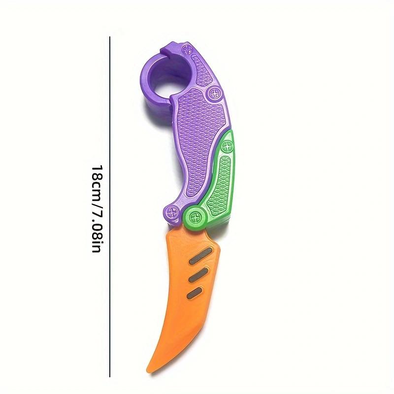 Новый 3D печатный гравитационный коготь-нож, игрушка для снятия стресса, бабочка, Непоседа, захват для рук, сенсорная игрушка, складной нож-коготь, редис для подарка