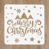 Christmas Painting Stencils Embossing Paper Card Scrapbooking Stamp Album Decoration New Year DIY Wall Window Decor Kids Gifts