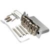 Wilkinson Individual Saddle Full Block ST Guitar Tremolo Unit Bridge for Fender Strat with 2 Chrome 10.5mm Squier/Mexican Pop-in Arms,