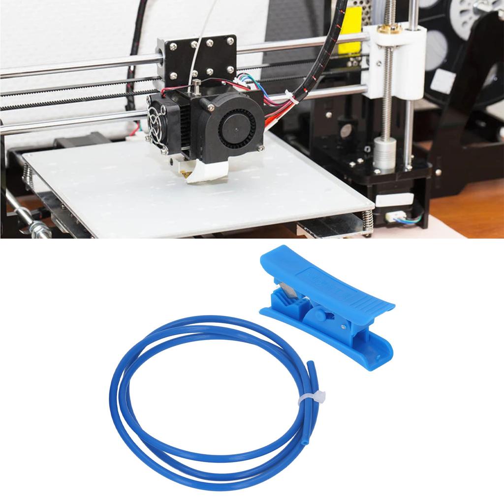 3D Printer PTFE Tube 3 Meter Heat Resistant 3D Printer Accessories Kit with Tube Cutter for 1.75mm Filament